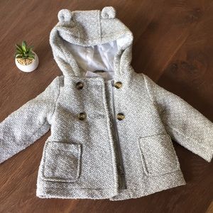 The cutest! Toddler Girl   teddy bear coat 18 mo